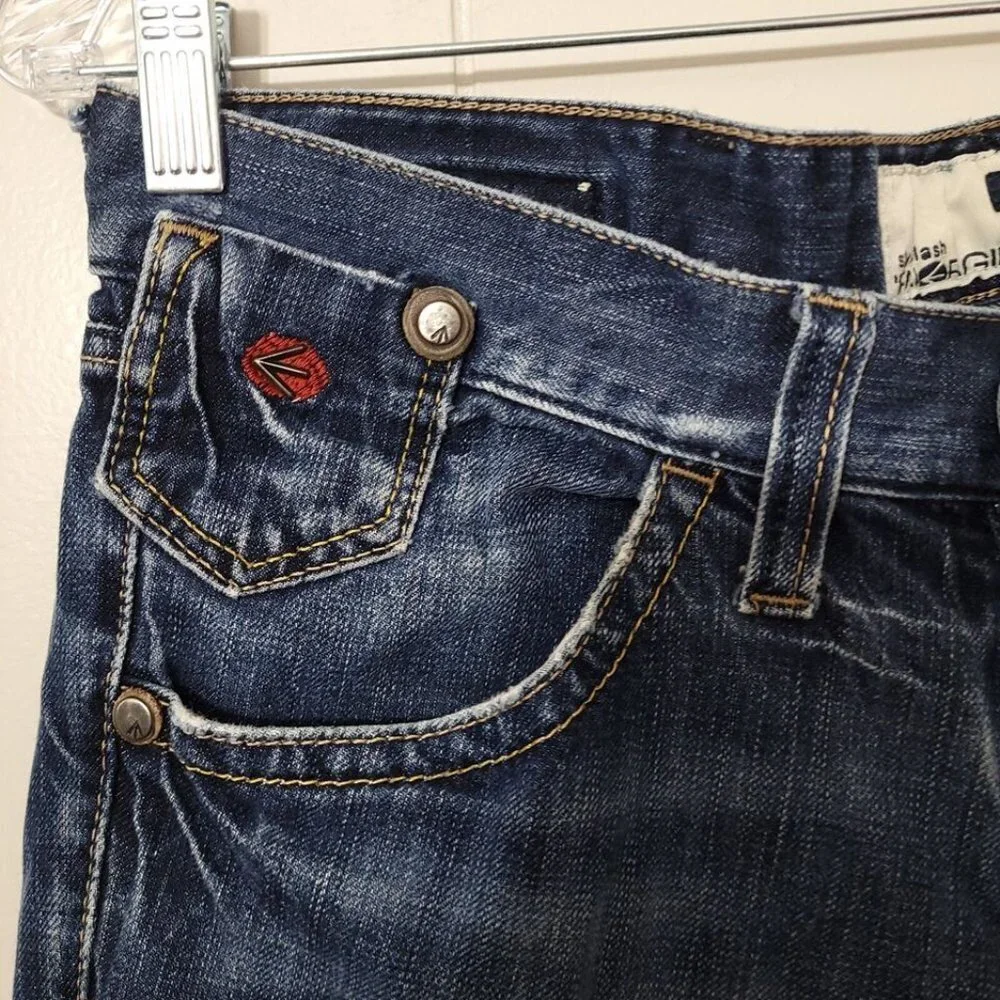 Energie Style Clash Kroll Wash Dark Denim Jeans Size 32x34